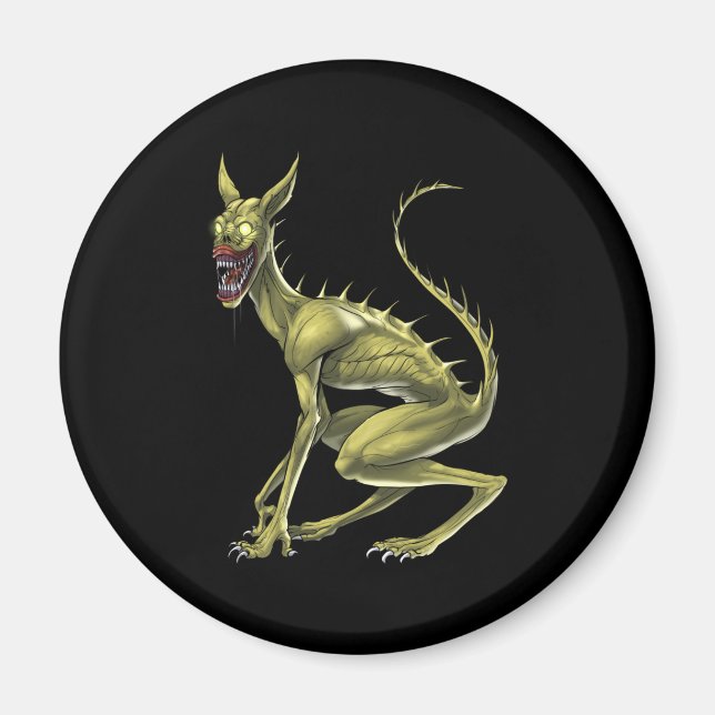 Chupacabra Cryptid Beast Magnet (Vorne)
