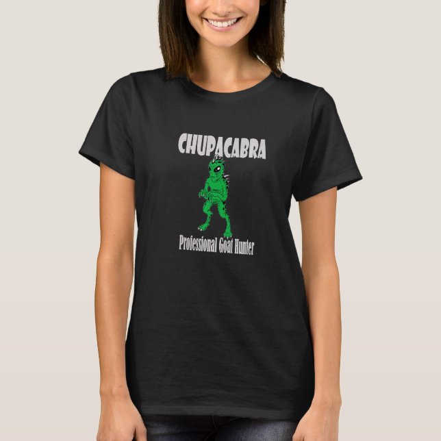 Chupacabra Cryptid Vampire Monster Goat Hunter T-Shirt (Vorderseite)