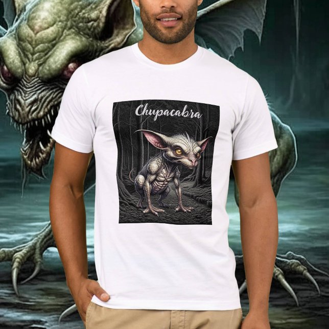 Chupacabra im Holzkryptid T-Shirt (Von Creator hochgeladen)