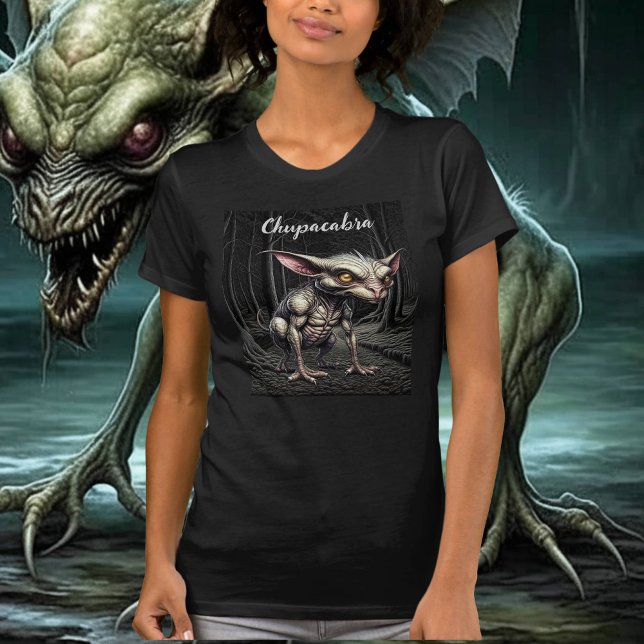 Chupacabra im Holzkryptid T-Shirt (Von Creator hochgeladen)