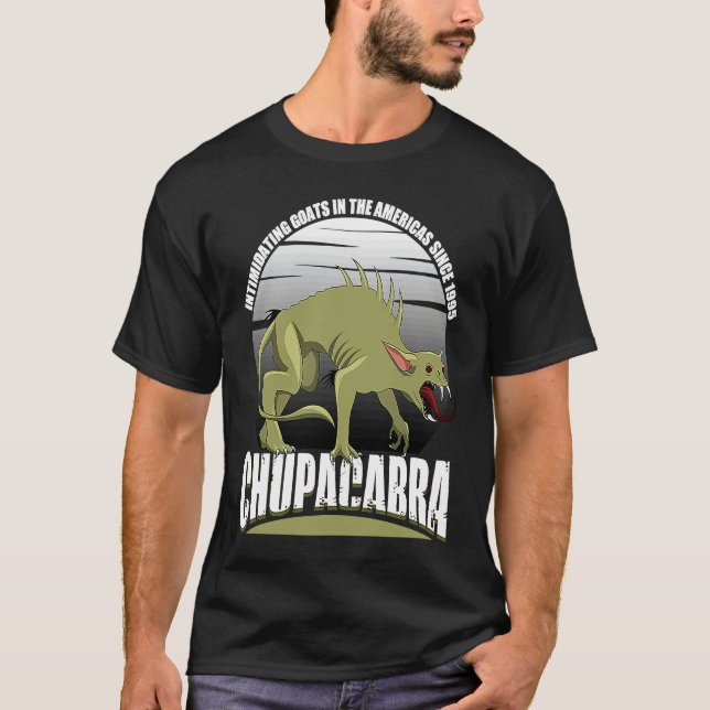 Chupacabra Intimidating Goats In The Americas Sinc T-Shirt (Vorderseite)