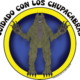 Chupacabra Kryptid 90er Retro Cuidado Con Los Chup Poster
