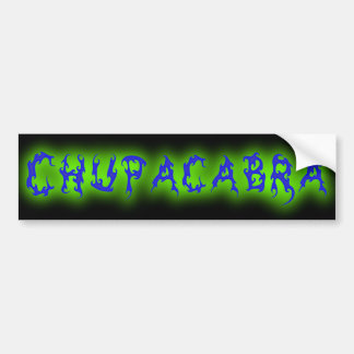 Chupacabra-Text Autoaufkleber