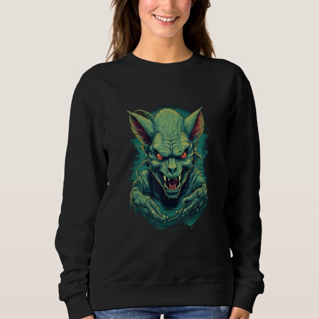 Chupacabra The Goat Sucker by Haunted Horror Hallo Sweatshirt (Vorderseite)