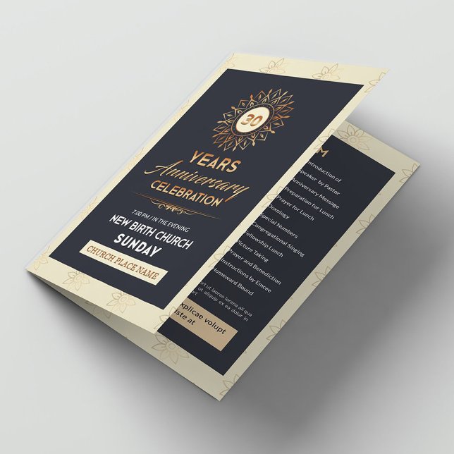 Church Anniversary Brochure Template (Von Creator hochgeladen)