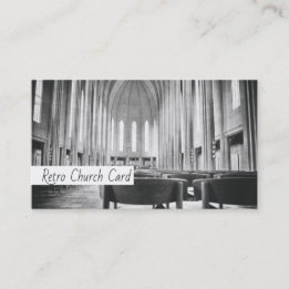 Church Architecture Retro Monochrome Religion Visitenkarte