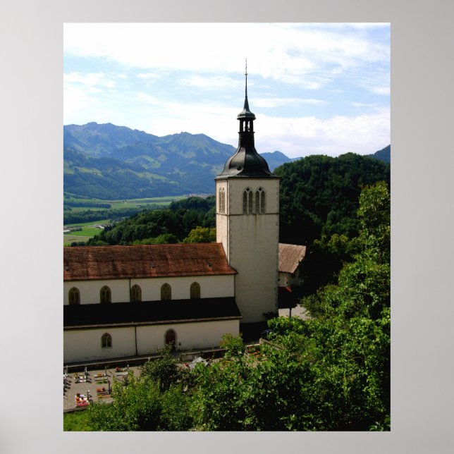 Church at Gruyeres Poster (Vorne)
