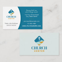Church Business Card mit Christlichem Cross Design