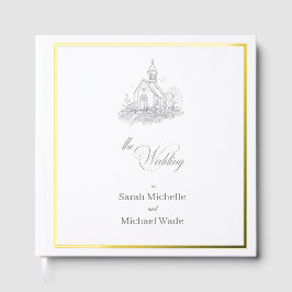 Church Calligraphy Wedding Gästebuch