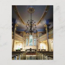 Church Chandelier Postkarte