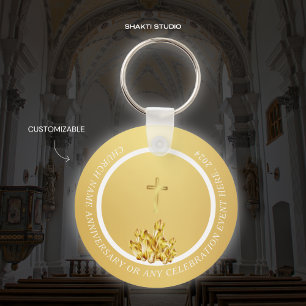 Church Christlich Souvenir Gold Schlüsselanhänger