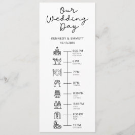 Church Day Timeline Flat Program Programm