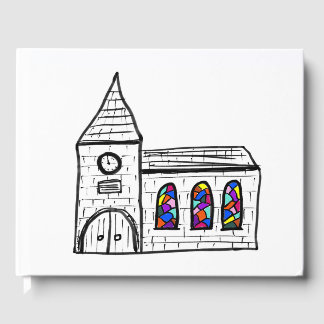 Church Design Wedding Guest Book Gästebuch