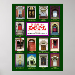 Church Doors of Carbondale & Simpson, PA (2009) Poster