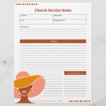 Church Ethnic Woman Service Notes Christlich Bibel