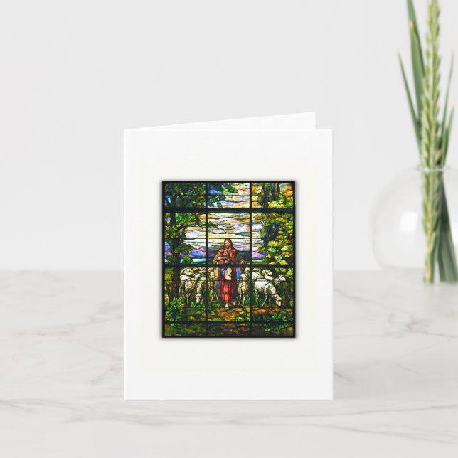 CHURCH FENSTER - Guter Hirte Karte (Vorderseite)