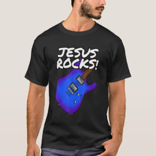 Church Guitarist Jesus Rocks Electric Gitarre T-Shirt