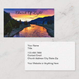 Church Landschaftlich Faith Based Business Cards Visitenkarte