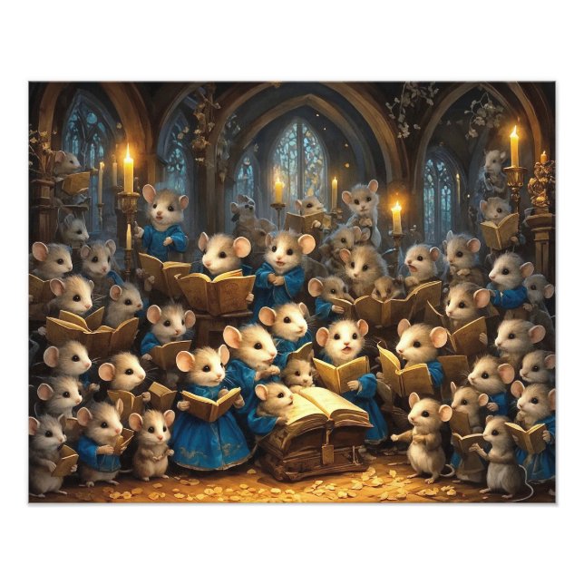 Church Mouse Choir Fotodruck (Vorne)