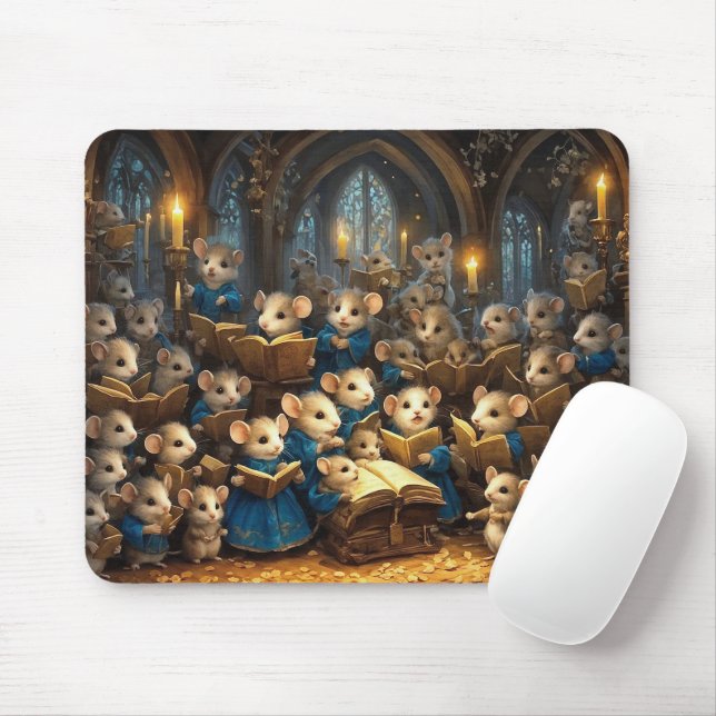 Church Mouse Choir Mousepad (Mit Mouse)