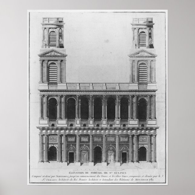 Church of Saint-Sulpice Poster (Vorne)