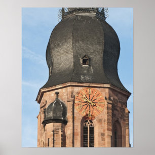 Church of the Holy Ghost in Old Town Heidelberg Poster