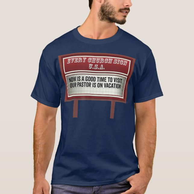 Church Relboard signiert Funny Christlich Pastor o T-Shirt (Vorderseite)