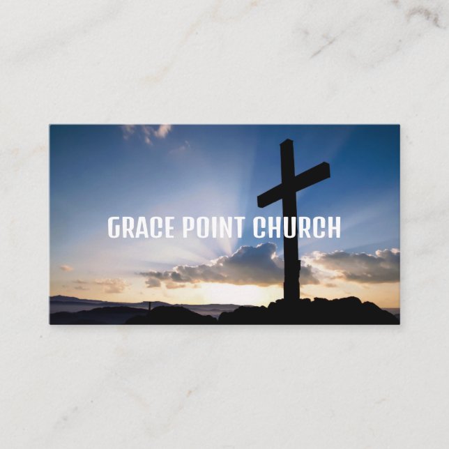 Church Religion Business Card Visitenkarte (Vorderseite)