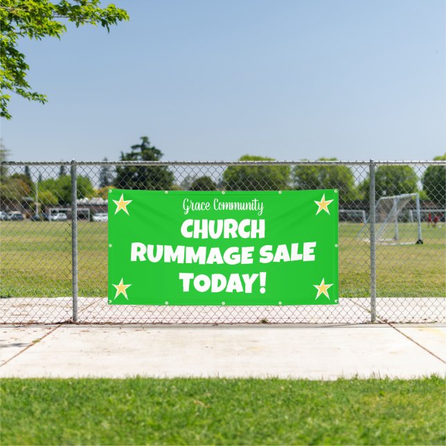 Church Rummage Sale! Benutzerdefinierter Banner (Insitu)