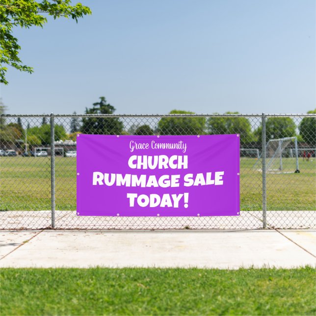 Church Rummage Sale! Personalisierter Banner (Insitu)