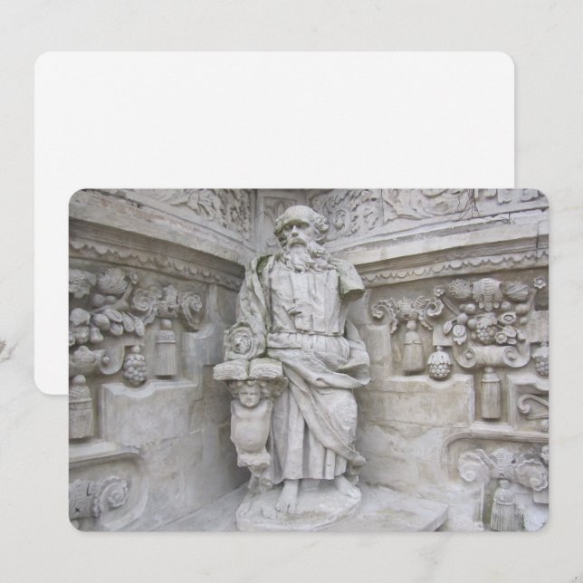 Church Sculpture Feiertagskarte (Vorne/Hinten)