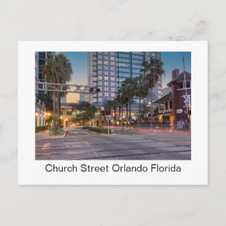 Church Street Orlando Florida – Historisches Stadt Postkarte
