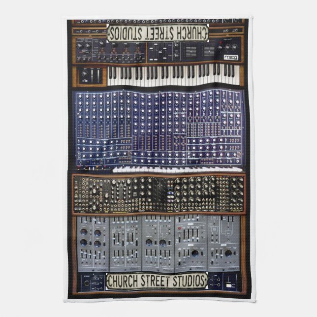 Church Street Synth Teatowels Geschirrtuch (Vertikal)