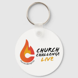 CHURCHALLENGE LIVE Orange Flame Schlüsselanhänger