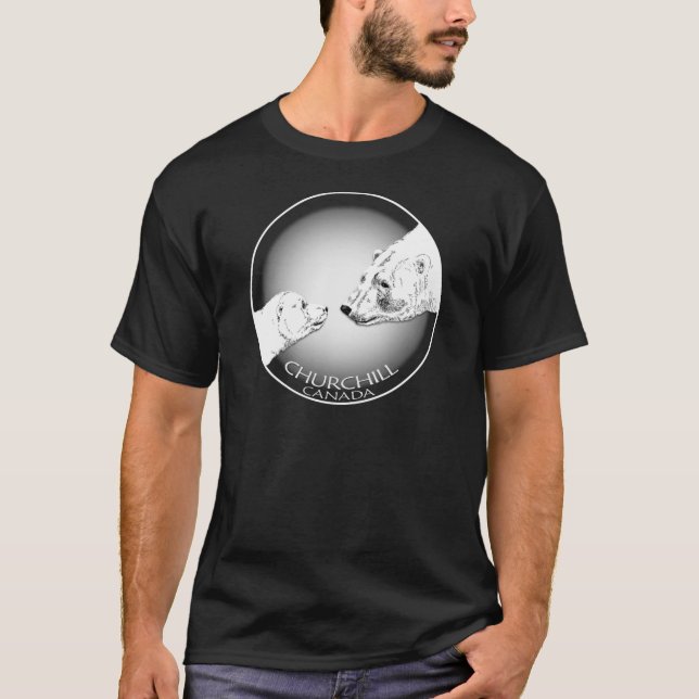 Churchill Andenken-polarer Bärn-Kunst-T - Shirts (Vorderseite)