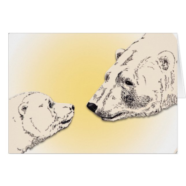 Churchill Canada Card Personalisierter Polar-Bären (Vorderseite (Horizontal))