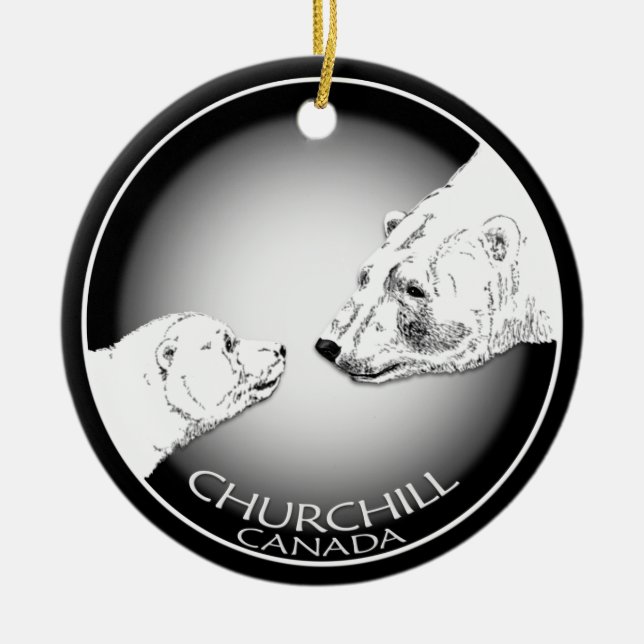 Churchill Canada Ornament Polar Bear Art Keepake (Vorne)