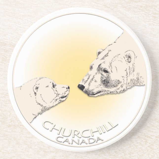 Churchill Canada Souvenir Dessous de verre Churchi (Devant)