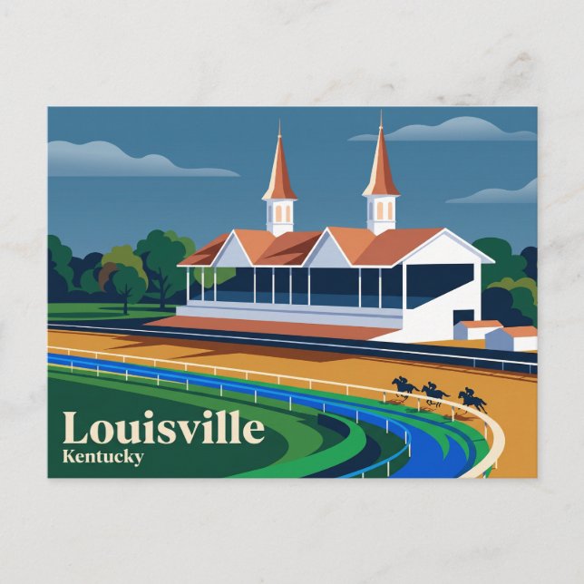 Churchill Downs Kentucky Postkarte (Vorderseite)