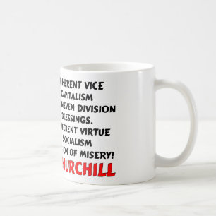 Churchill: Elend von Sozialismus Kaffeetasse
