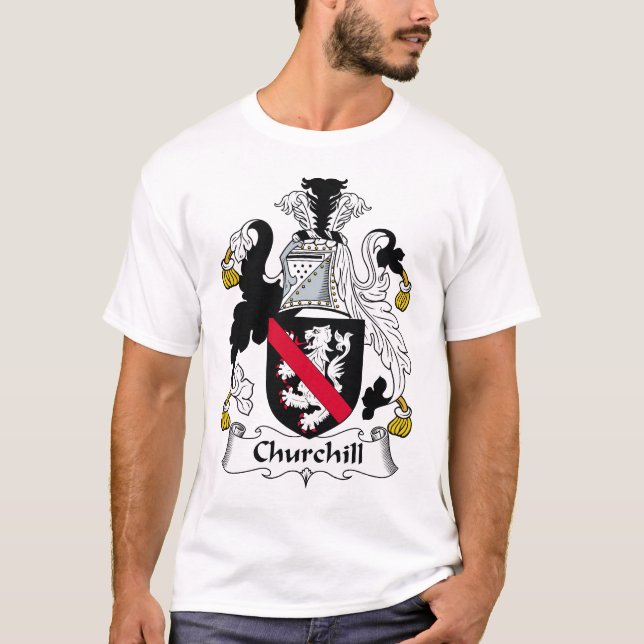 Churchill Familienwappen T-Shirt (Vorderseite)