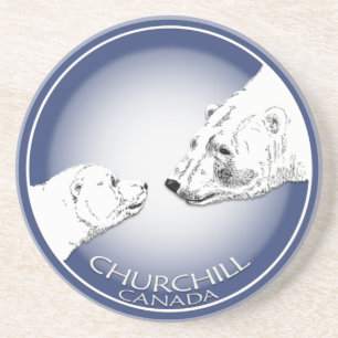 Churchill Kanada Andenken-Untersetzer Churchill Untersetzer