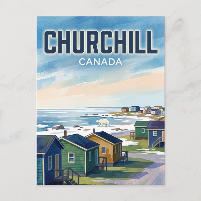 Churchill Kanada Postkarte (Vorderseite)