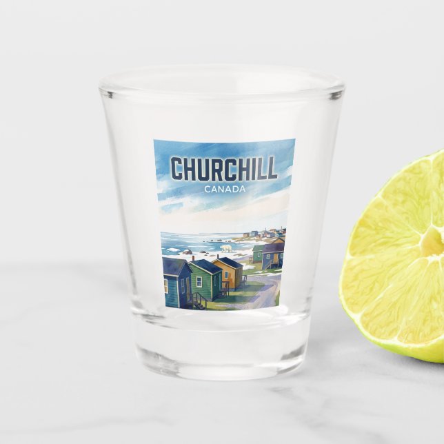Churchill Kanada Schnapsglas (Vorderseite)