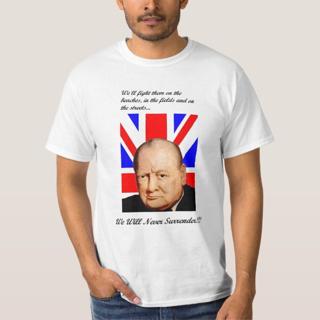 Churchill ne rendent jamais le T-shirt de base (Devant)