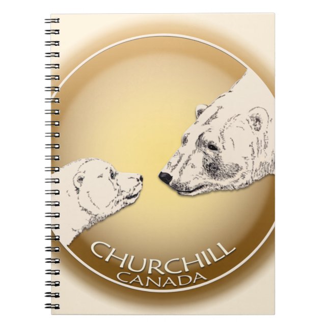 Churchill Polar Bären Notebook Bären Art Journal Notizblock (Vorderseite)