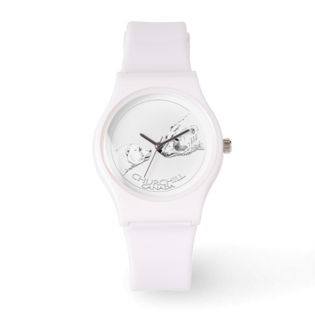 Churchill Polar Bear Watch Souvenir Wrist Watch Armbanduhr (Vorderseite)