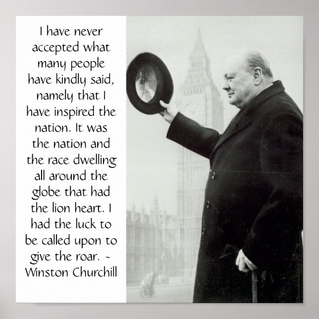 Churchill Poster (Vorne)