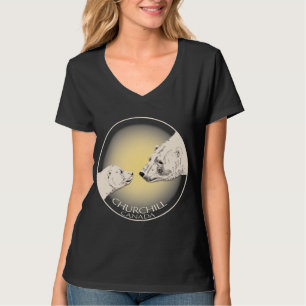 Churchill Souvenir Polar Bär Kunst, Dichtung und M T-Shirt