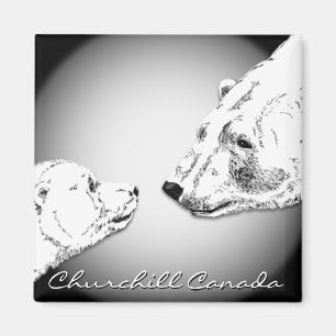 Churchill Souvenirs Ours polaire Art Magnets et ca